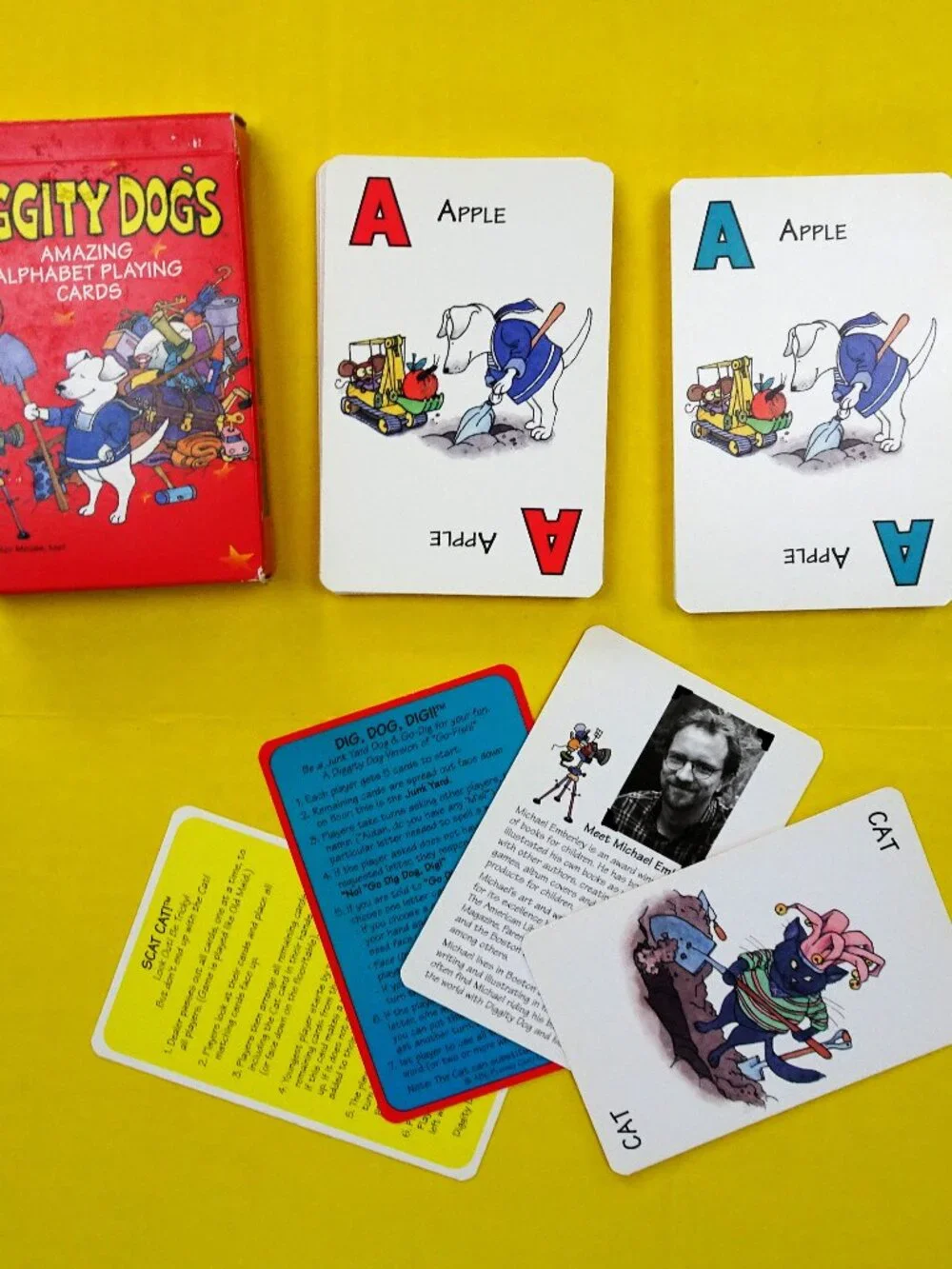 Diggity Dogs Amazing Alphabet Playing Cards All Ages Illustrated Belgium 3 Games